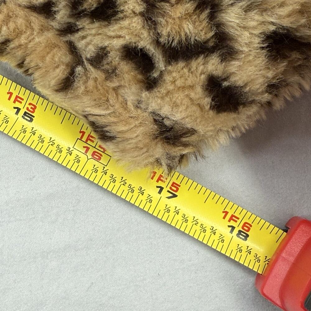 Vintage STUNNING Donnybrook Leopard Faux Fur Swing Coat Size Large Button Jacket - Picture 10 of 10